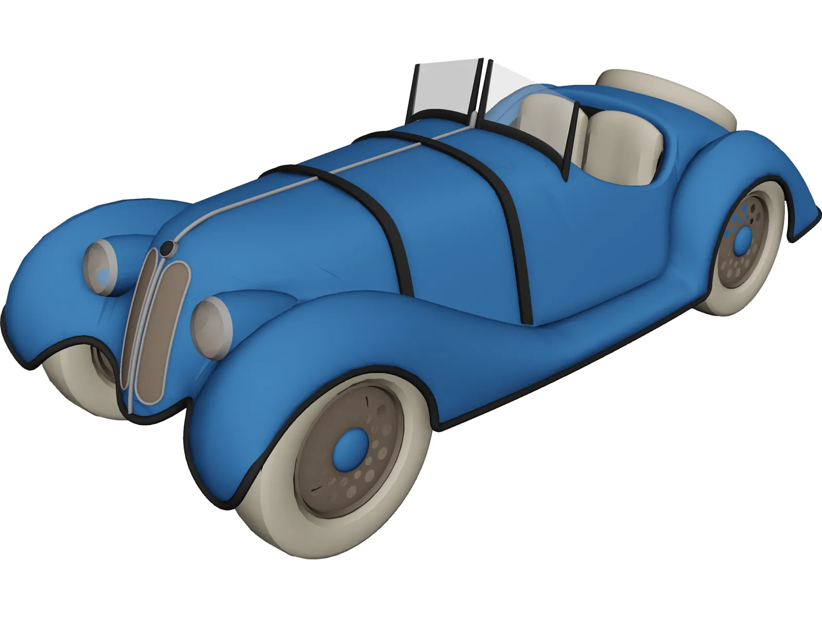 BMW 507 3D Model main preview