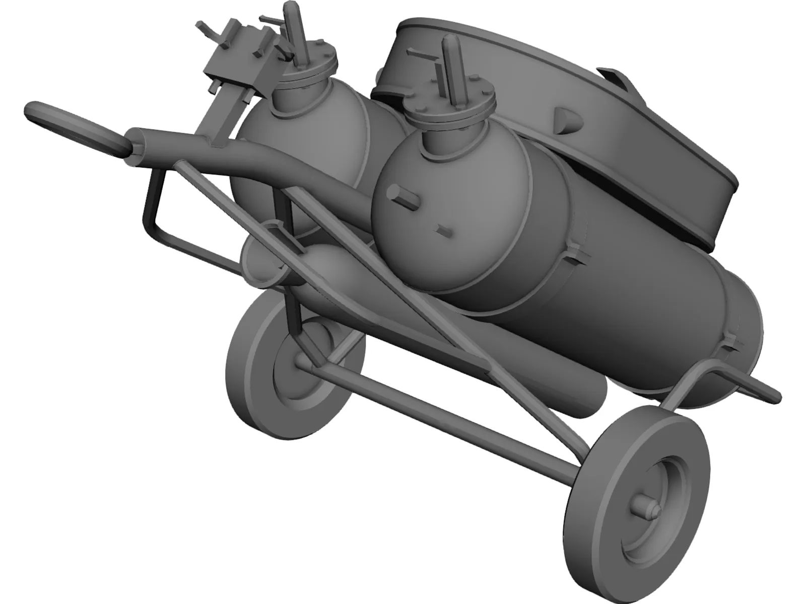 Silvani-Kidde TA100-100 Fire Extinguisher 3D Model main preview