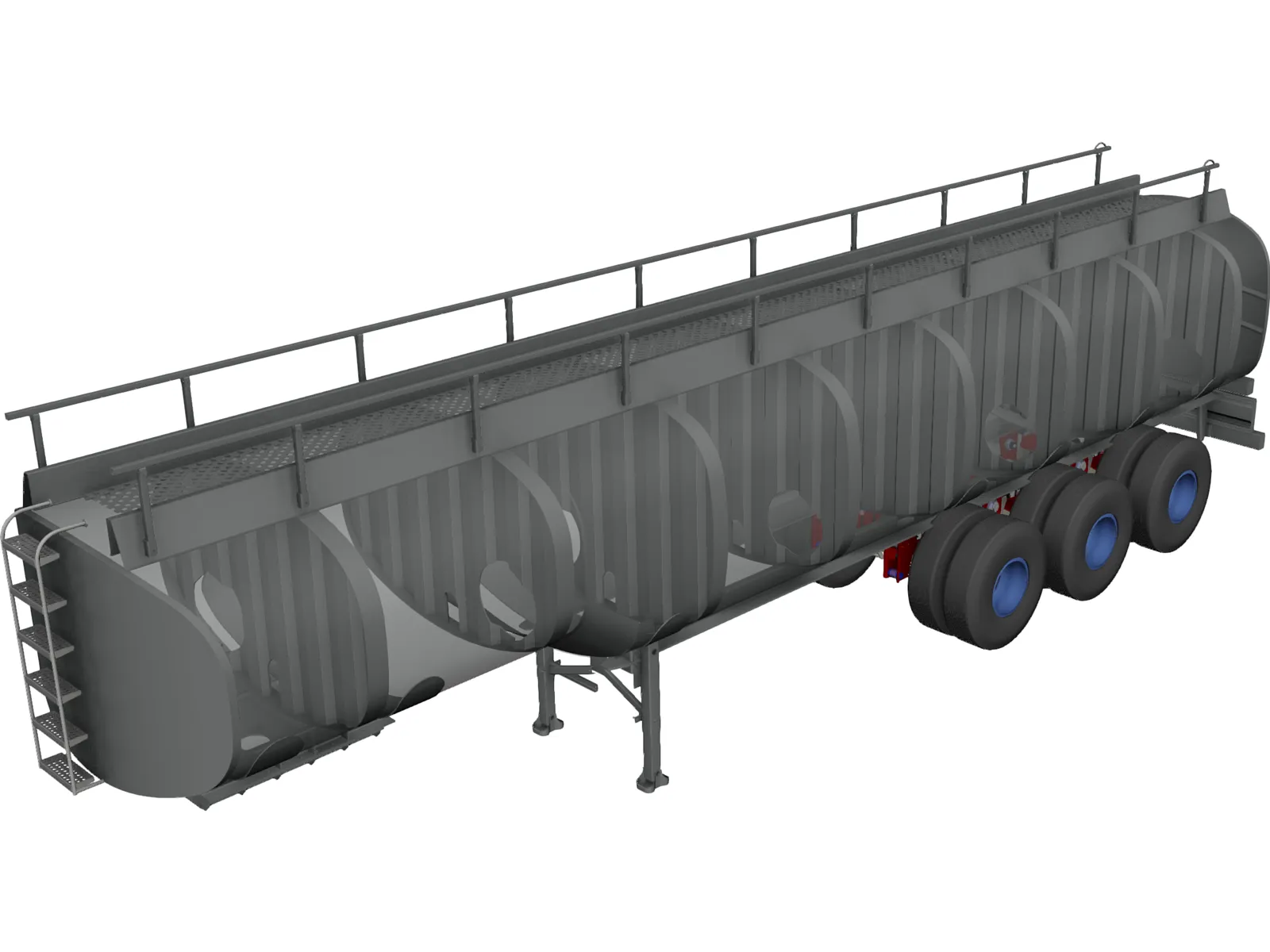 Fuel Transport Tank 3D Model main preview