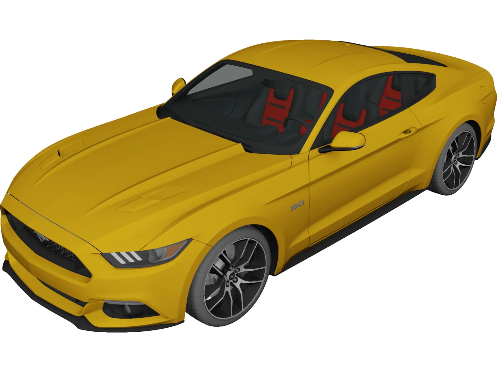 Ford Mustang GT 3D Model main preview