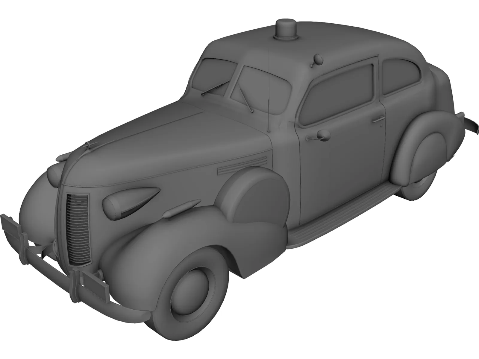 Buick Special (1937) 3D Model main preview