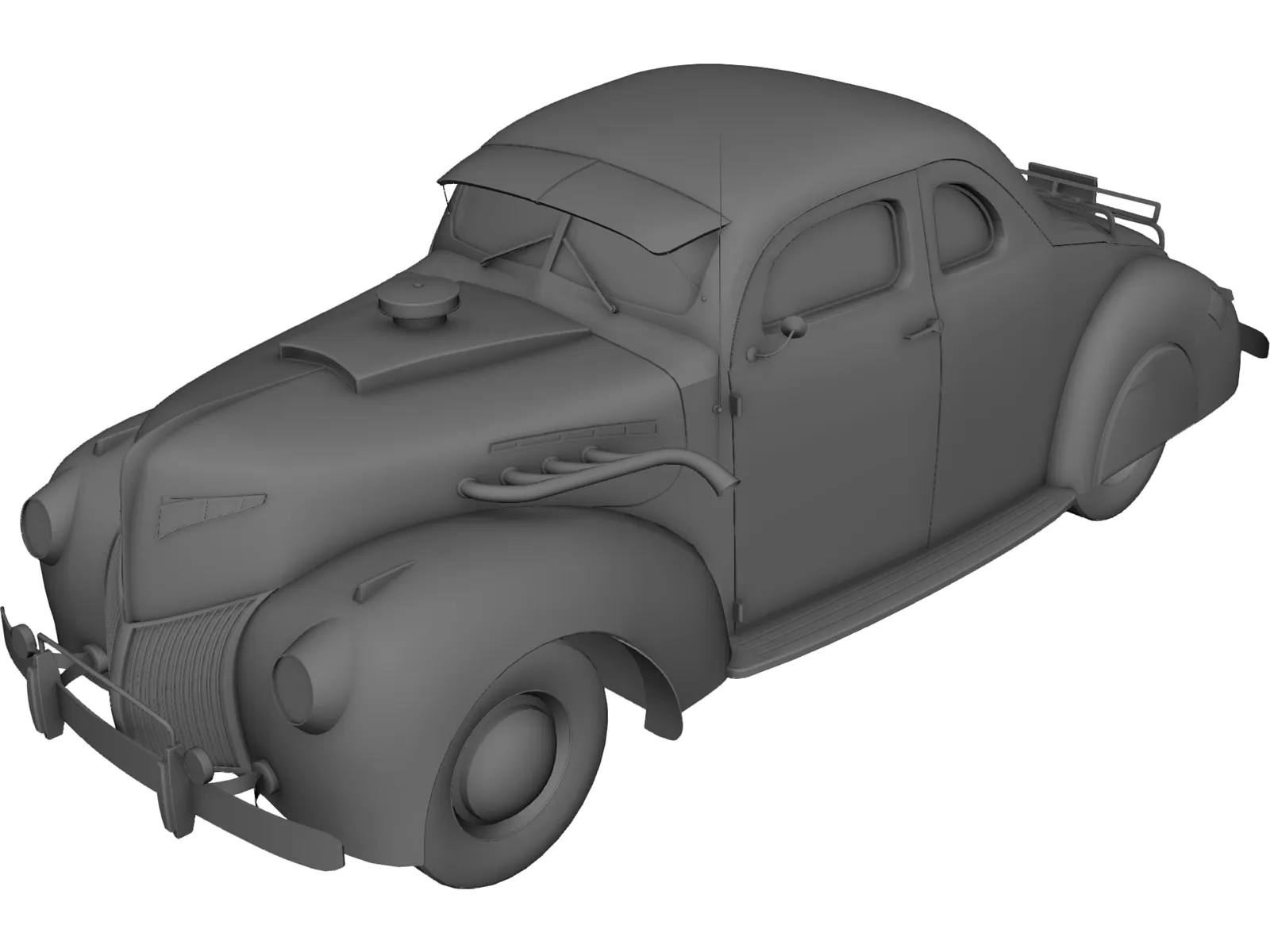 Ford Coupe (1939) 3D Model main preview