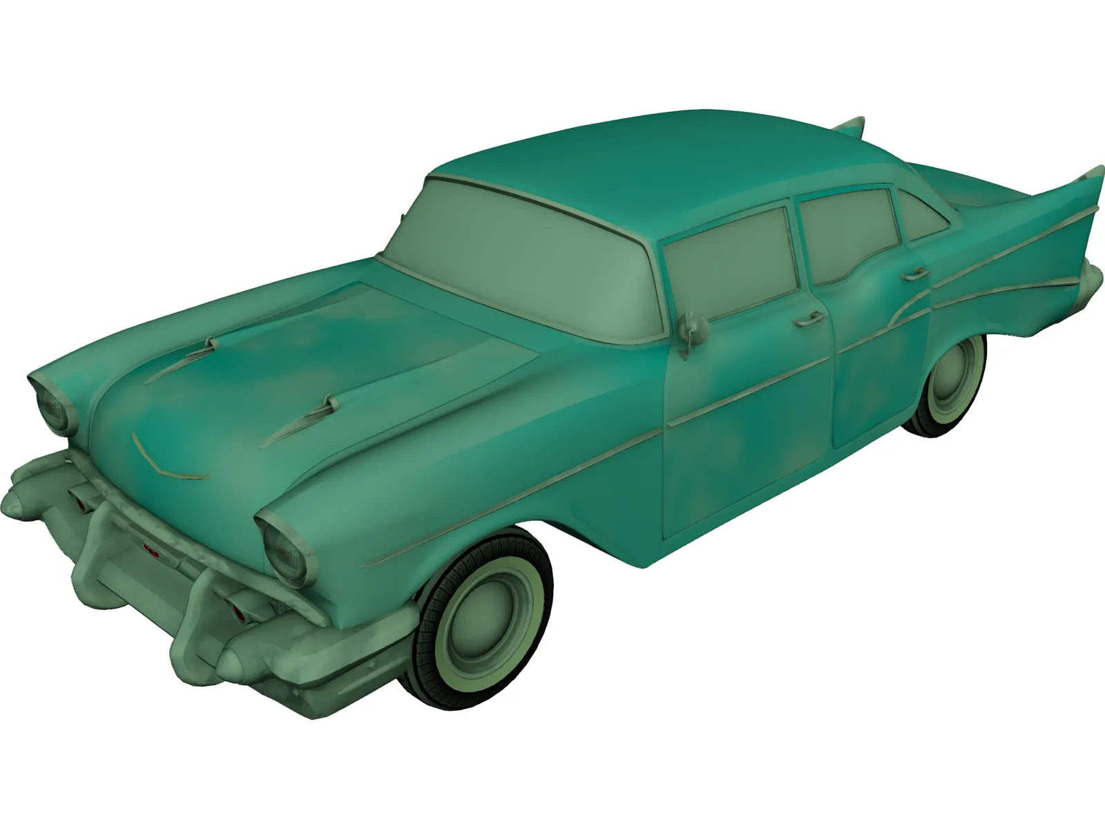 Chevrolet Bel Air Classic (1952) 3D Model main preview
