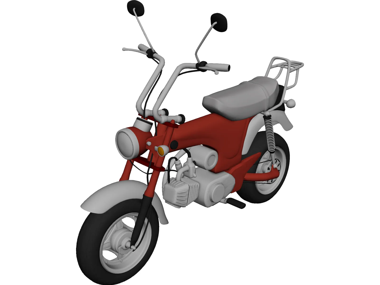 Honda CT70 (1969) 3D Model main preview