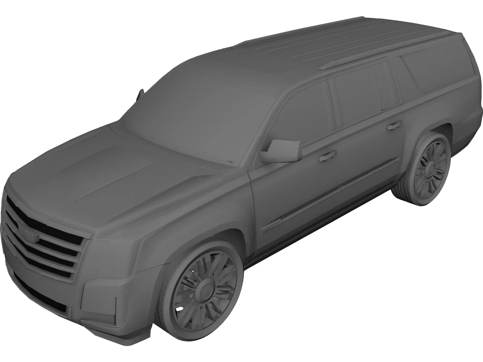 Cadillac Escalade (2017) 3D Model main preview