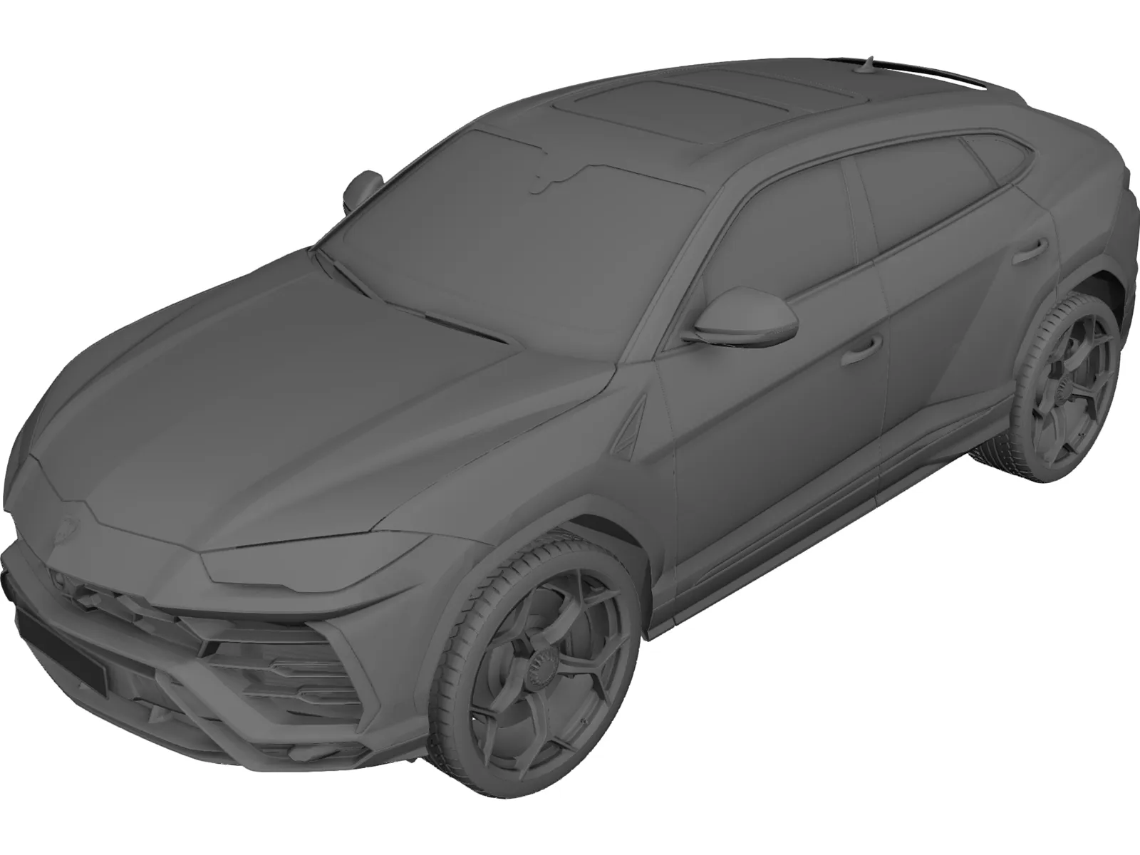Lamborghini Urus (2018) 3D Model main preview