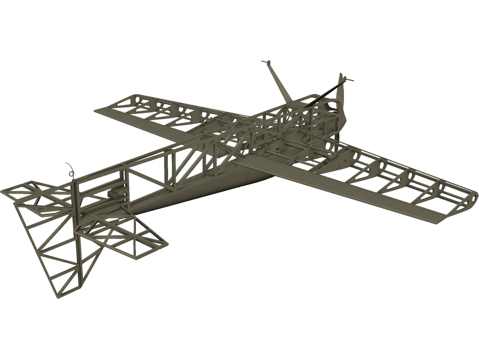 RC Plane 3D Model main preview