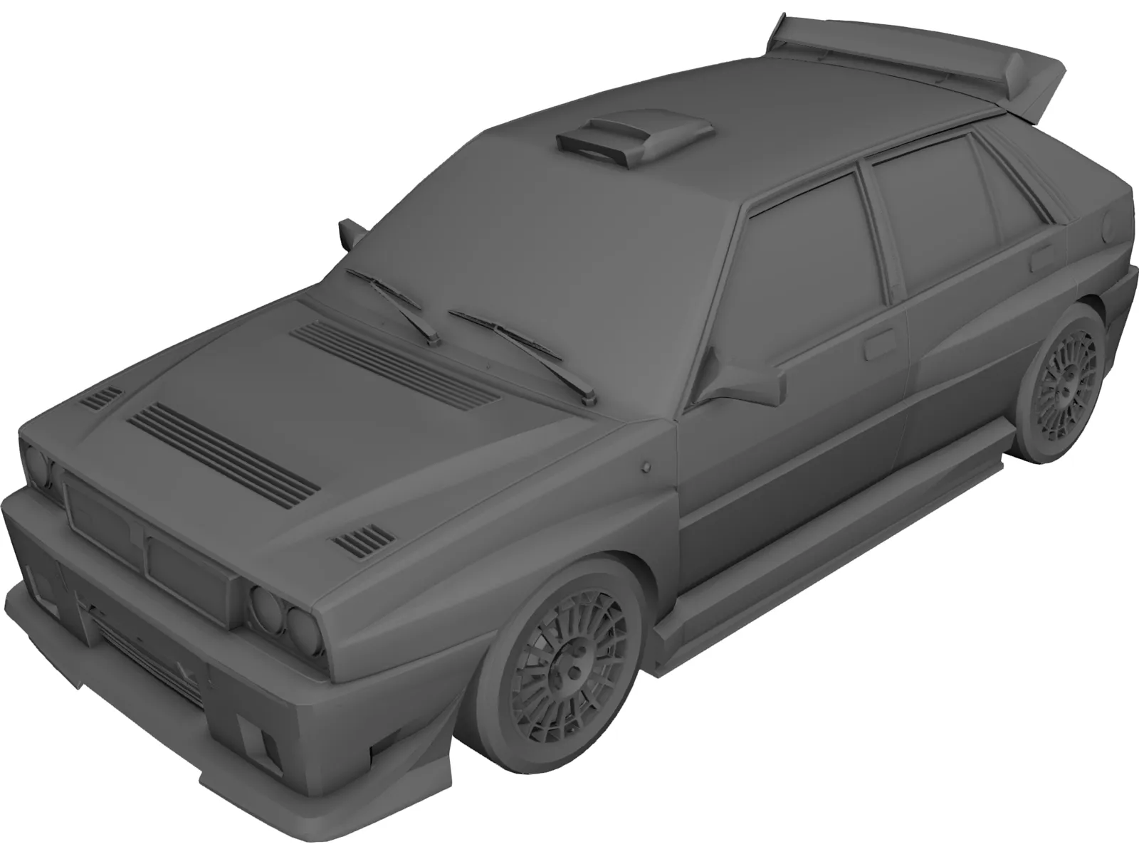 Lancia Delta HF Integrale Evoluzione 3D Model main preview