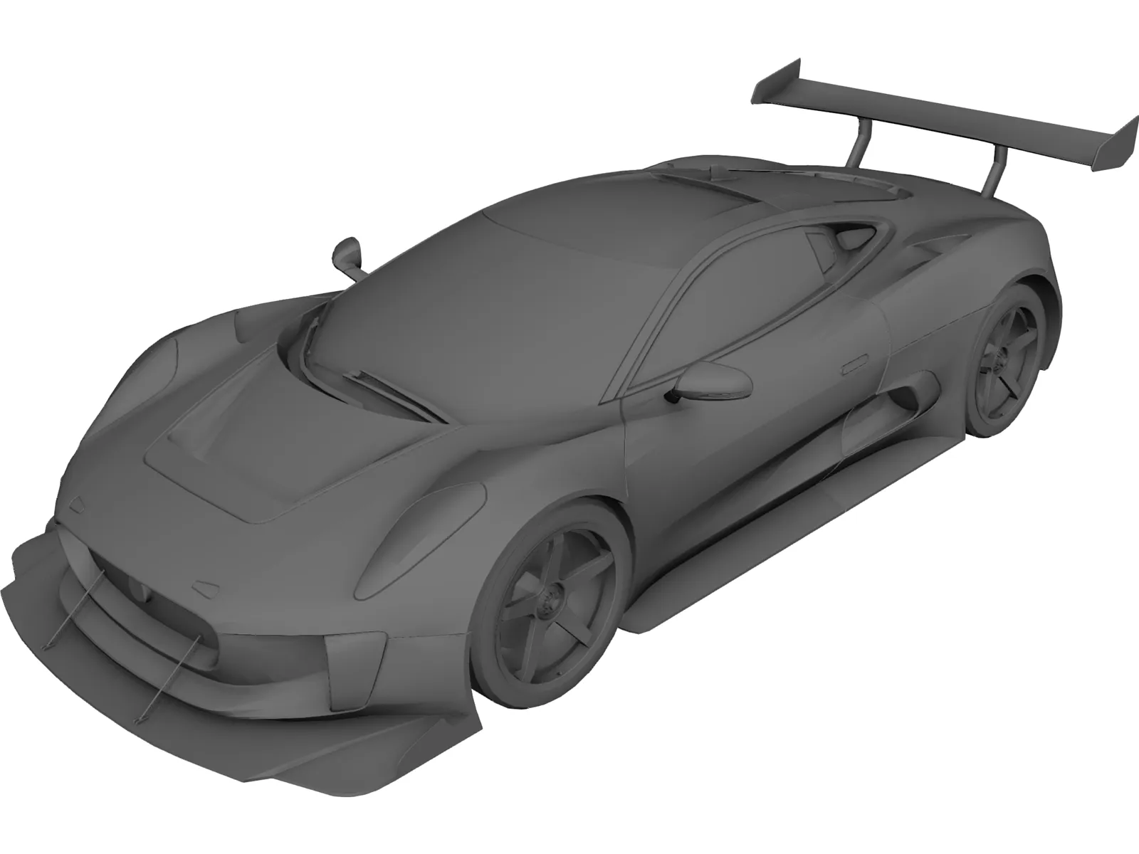 Jaguar C-X75 R3 Spec (2017) 3D Model main preview