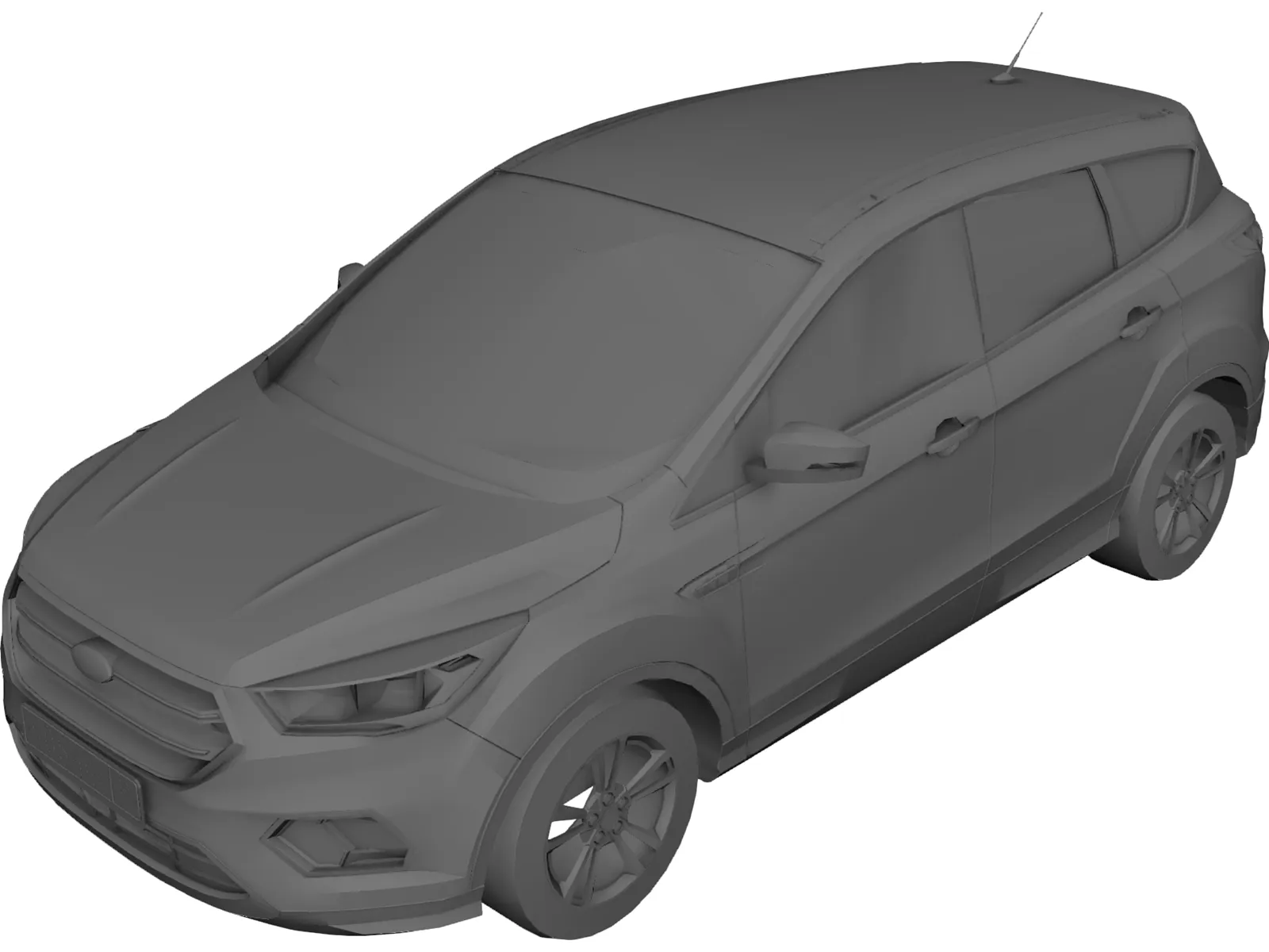 Ford Kuga (2016) 3D Model main preview