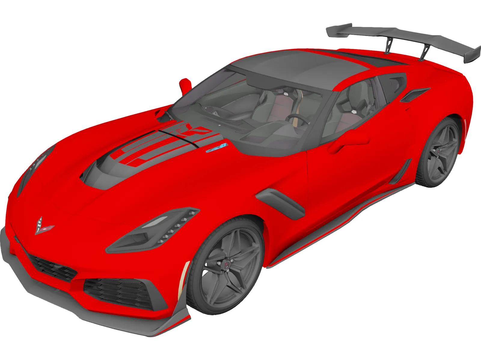 Chevrolet Corvette ZR-1 (2019) 3D Model main preview