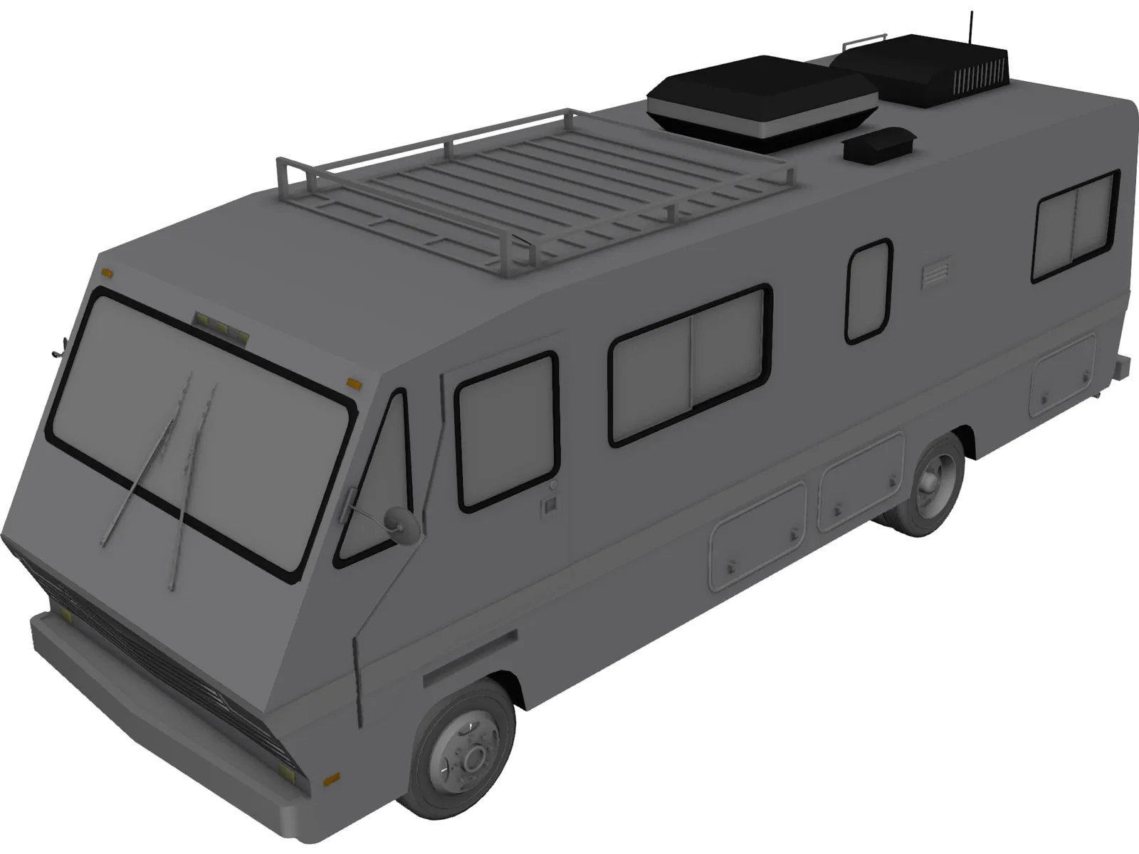Fleetwood RV Motorhome 3D Model main preview