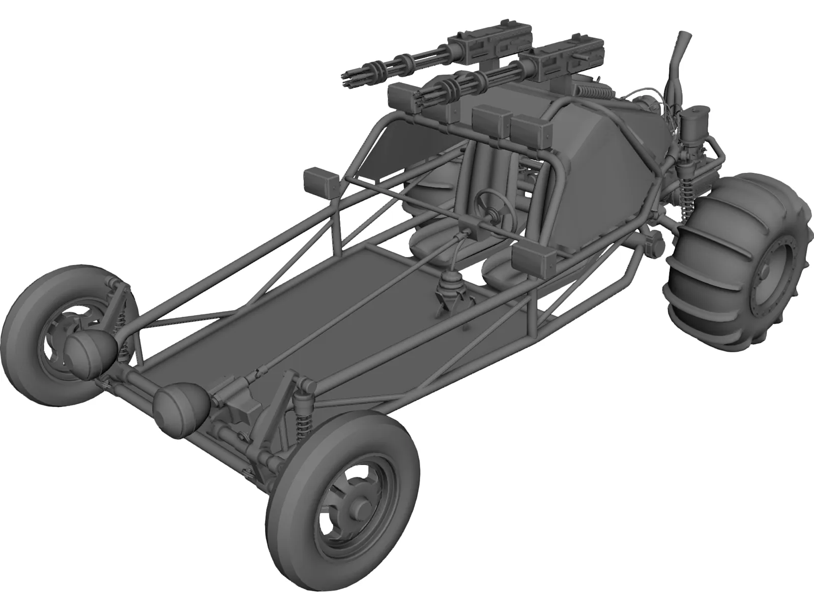 Sand Rail 3D Model main preview
