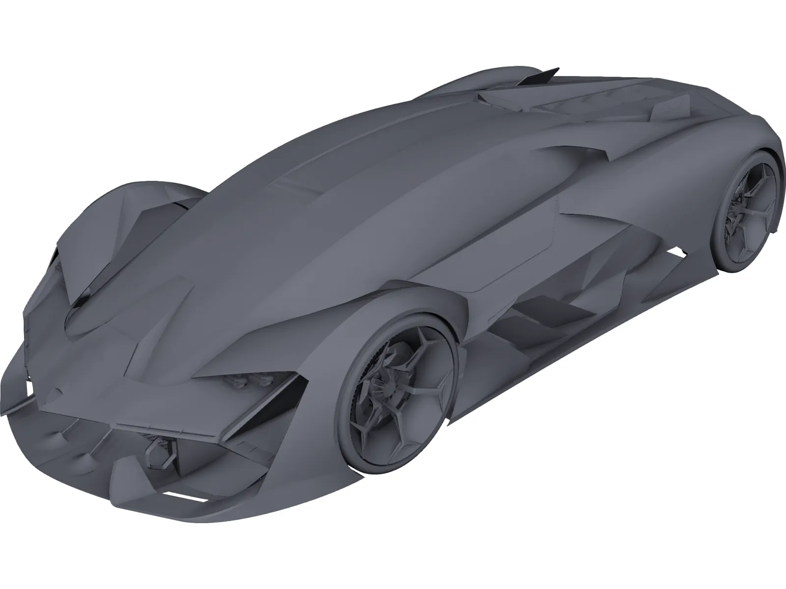 Lamborghini Terzo Millennio Concept 3D Model main preview