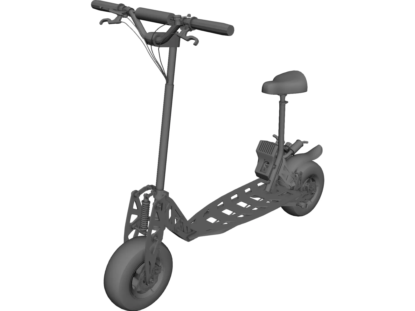 Go-Ped Motorized Scooter 3D Model main preview
