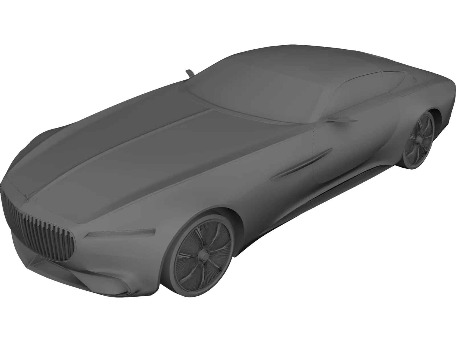 Mercedes-Maybach Vision 6 Cabriolet 3D Model main preview