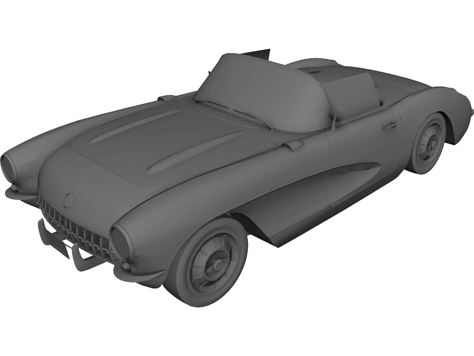 Chevrolet Corvette C1 (1957) 3D Model main preview