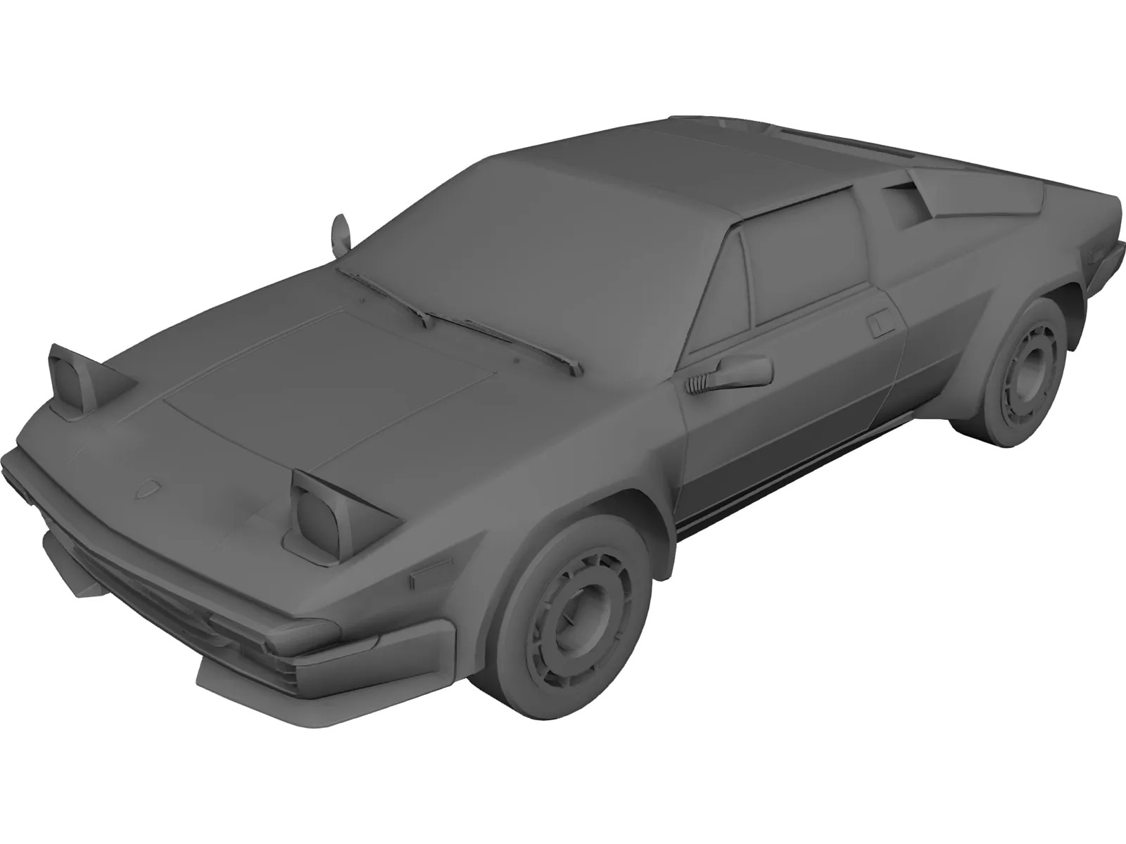 Lamborghini Jalpa (1984) 3D Model main preview