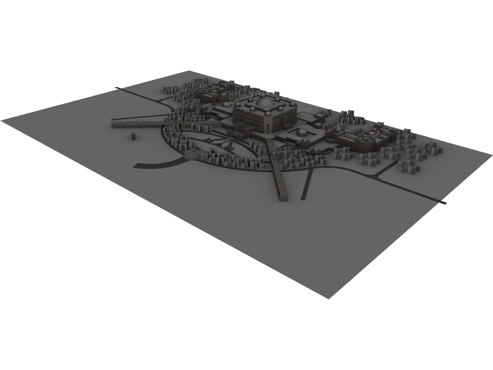 Abu Dhabi Emirates Palace 3D Model main preview
