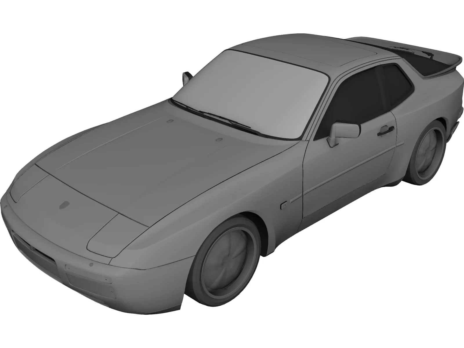 Porsche 944 Turbo (1985) 3D Model main preview