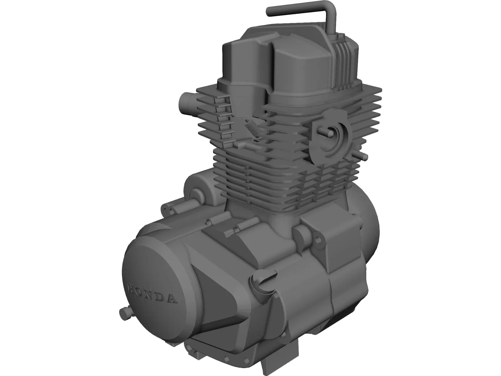 Honda 150 Engine 3D Model main preview