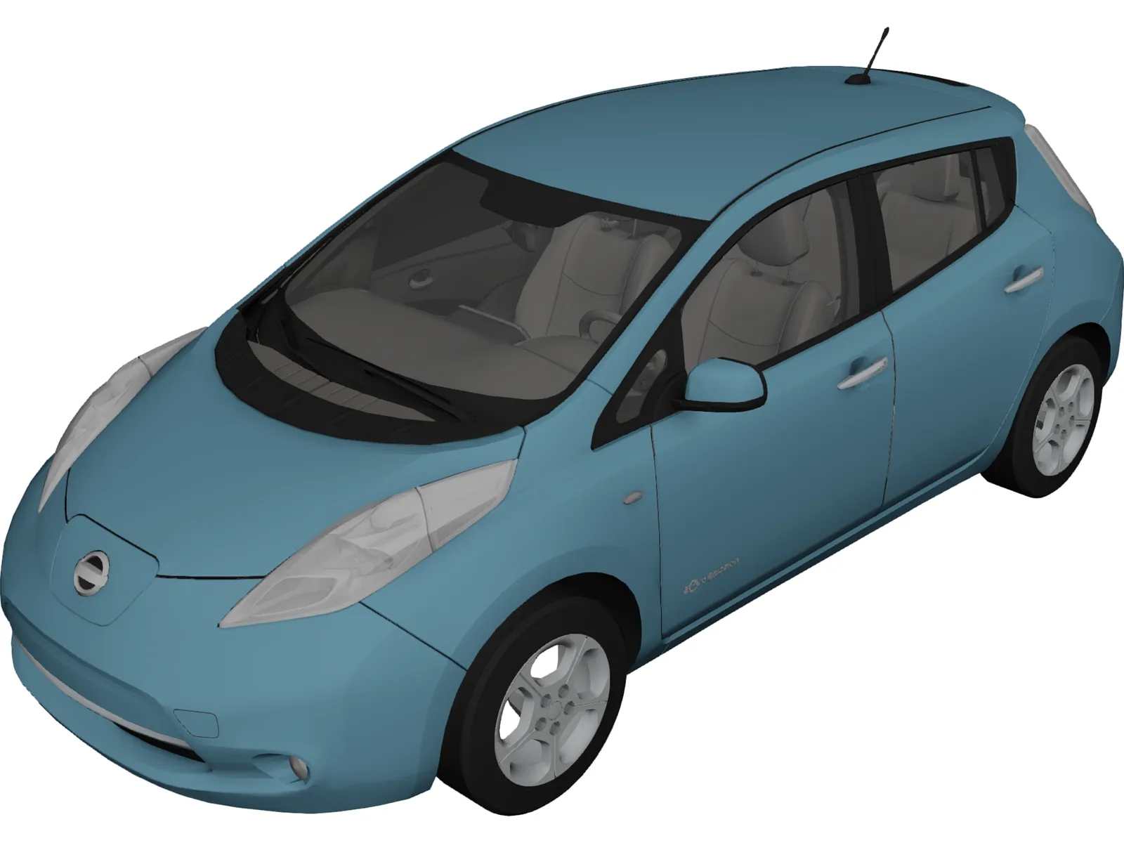 Nissan Leaf (2015) 3D Model main preview