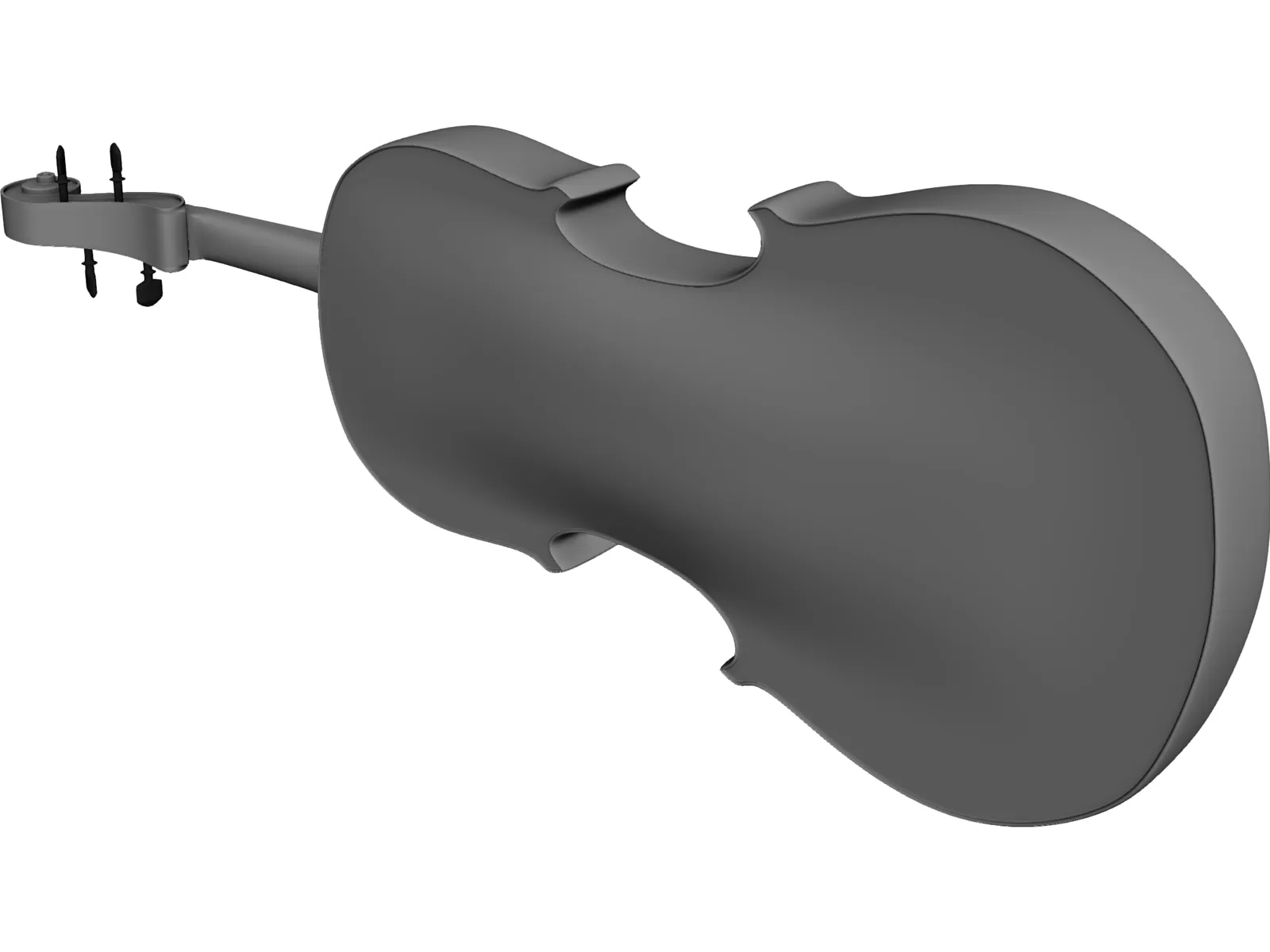 Violin Traditional 3D Model main preview