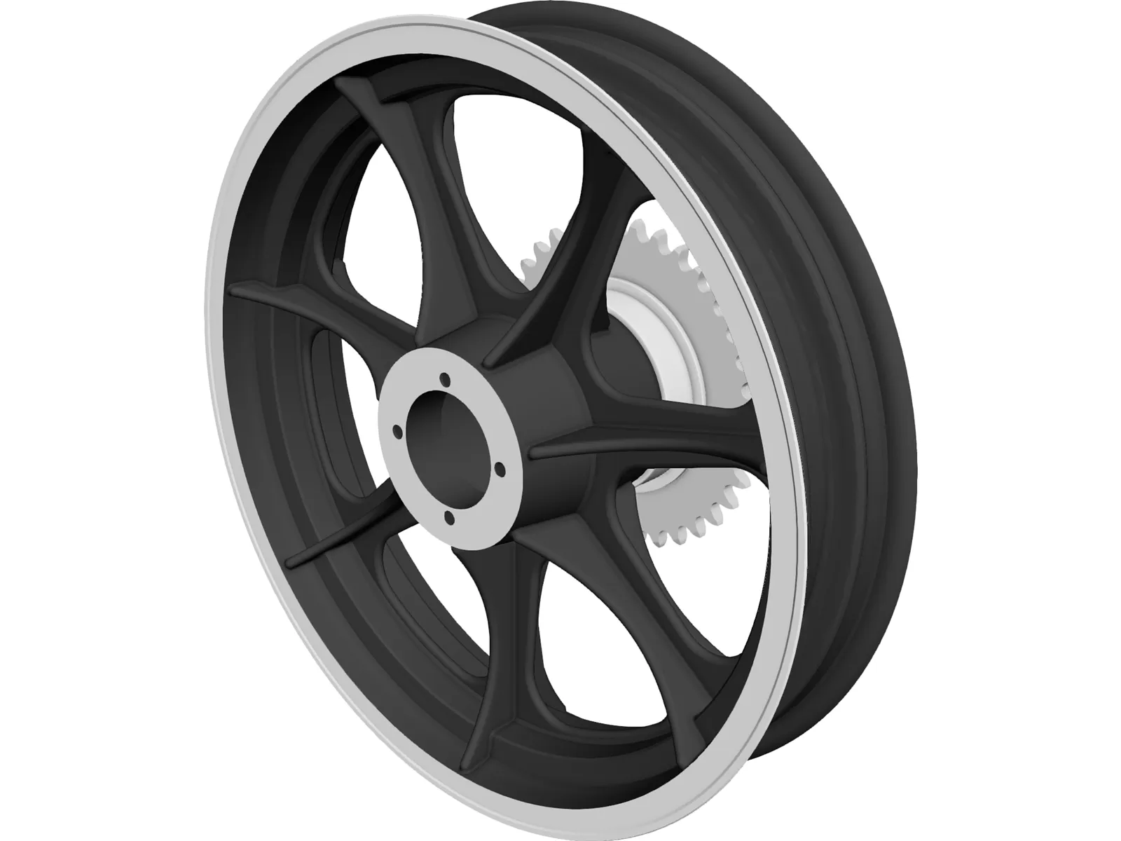 Merrelli Rear Wheel 3D Model main preview