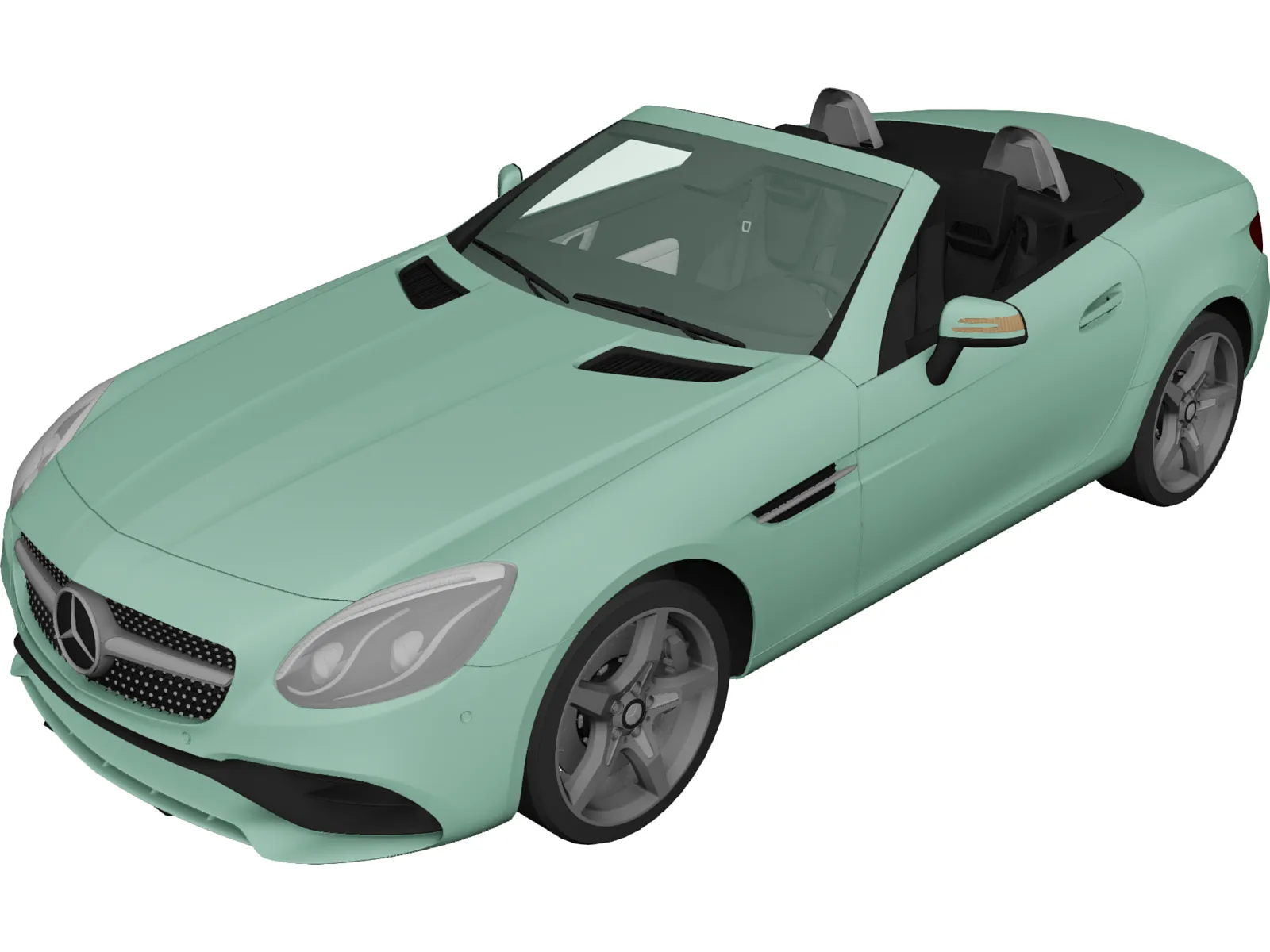 Mercedes-Benz SLC 300 3D Model main preview
