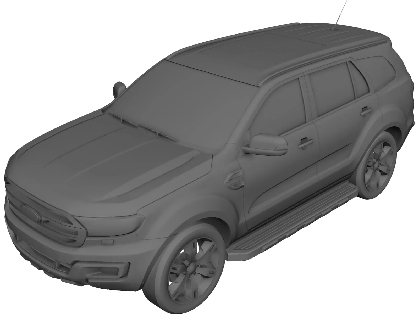 Ford Everest (2017) 3D Model main preview