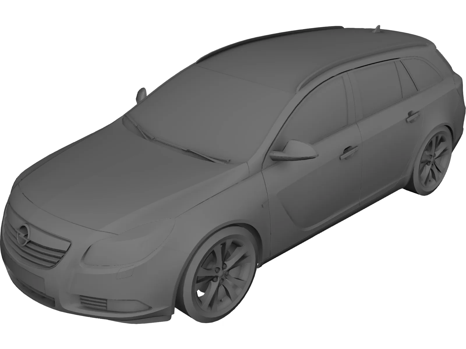 Opel Insignia Wagon 3D Model main preview