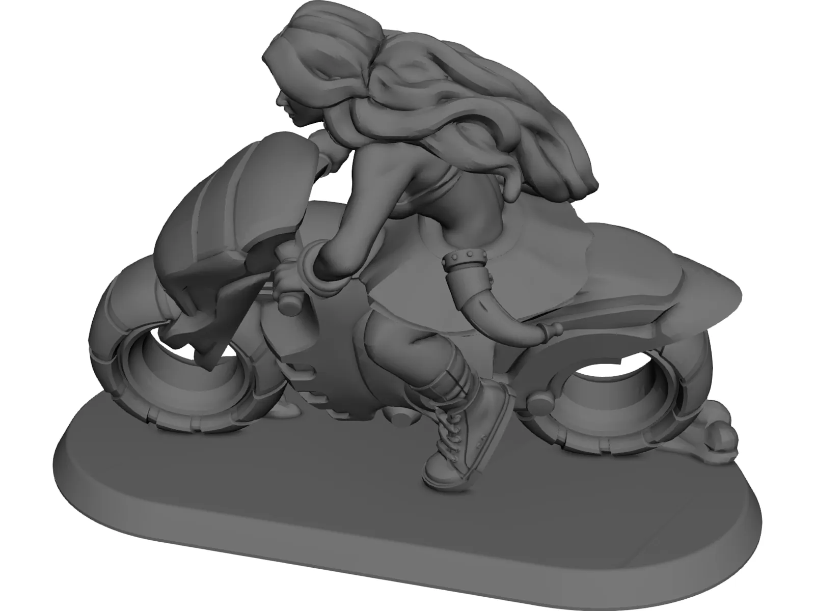 Rider Warrior 3D Model main preview
