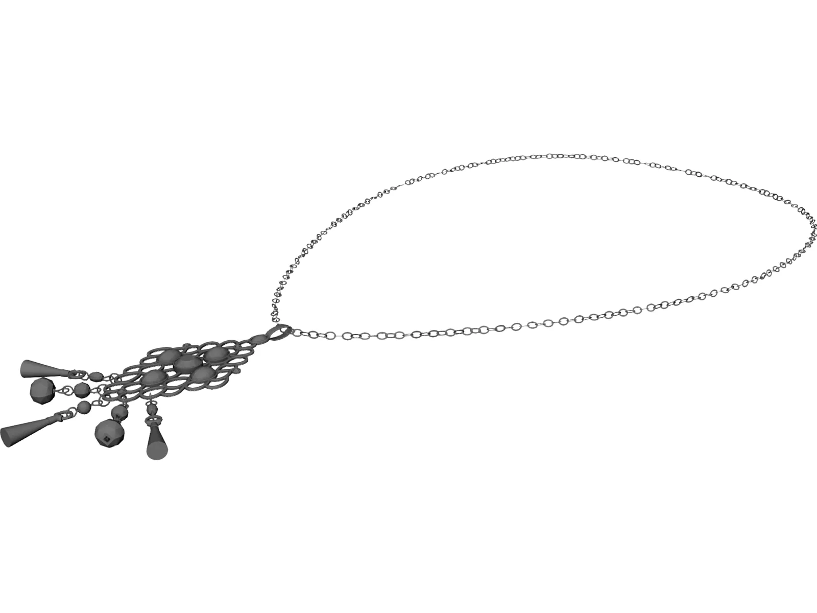 Neckless 3D Model main preview