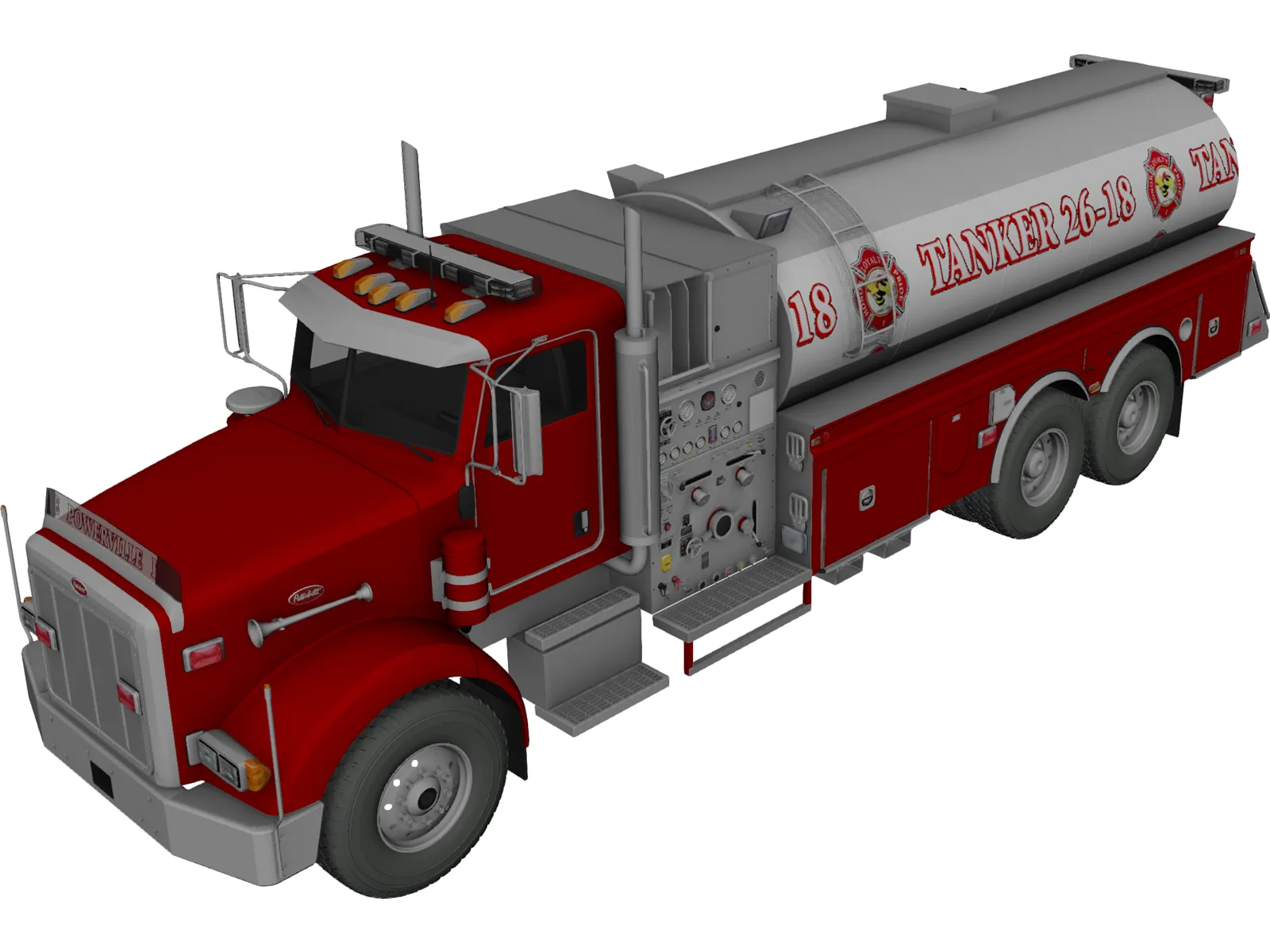 Peterbuilt Tanker 3D Model main preview