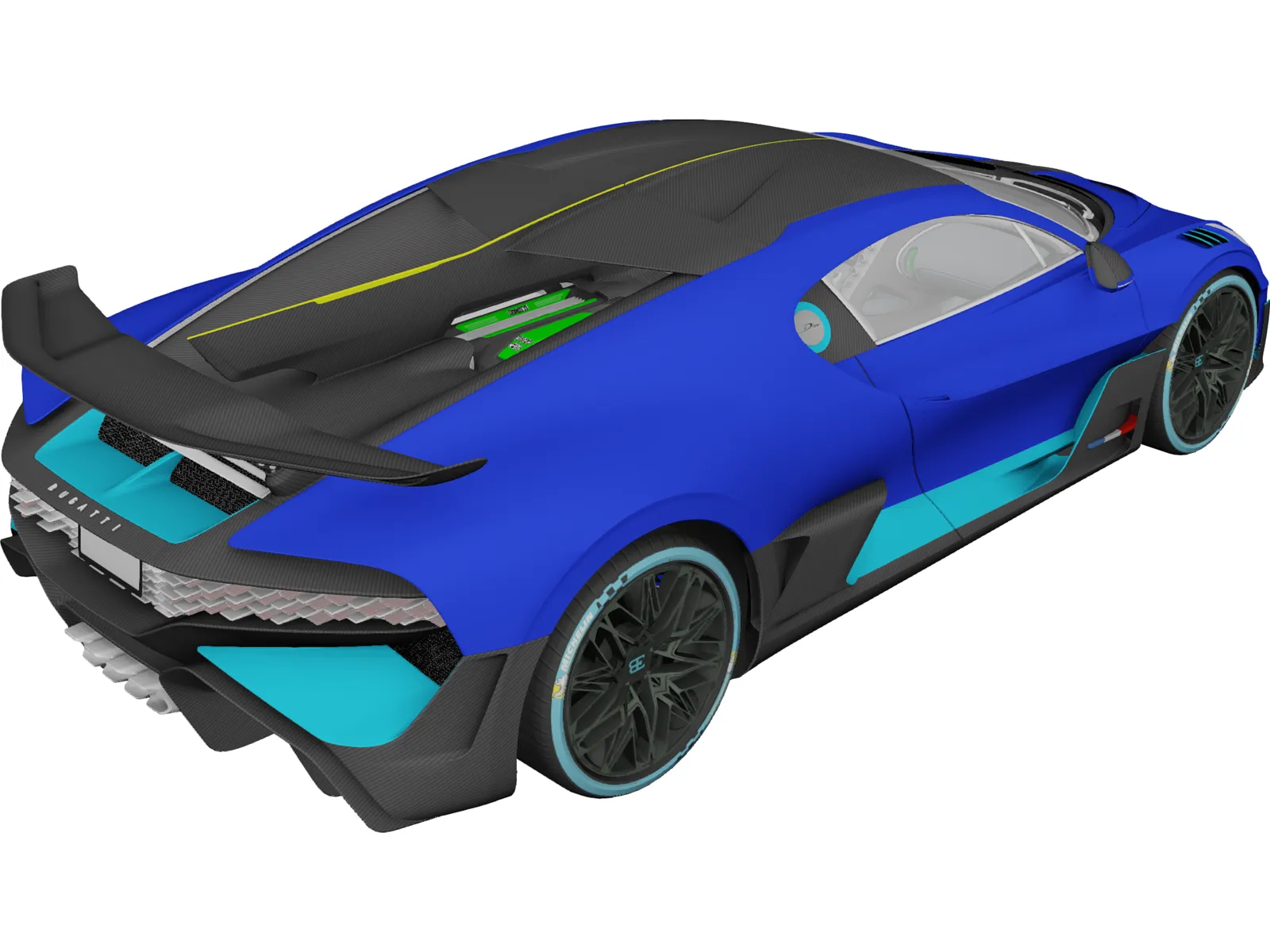 Bugatti Divo (2019) 3D Model main preview