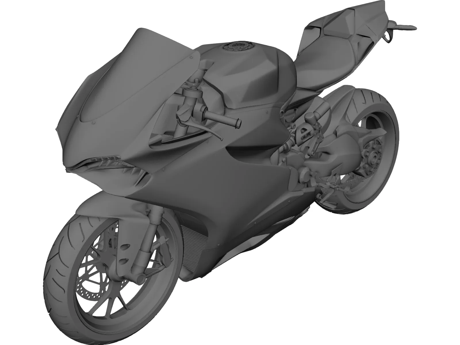 Ducati Panigale 1299 3D Model main preview