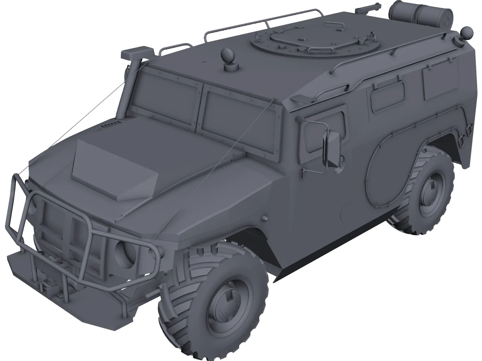 Gaz 2975 Tigr 3D Model main preview