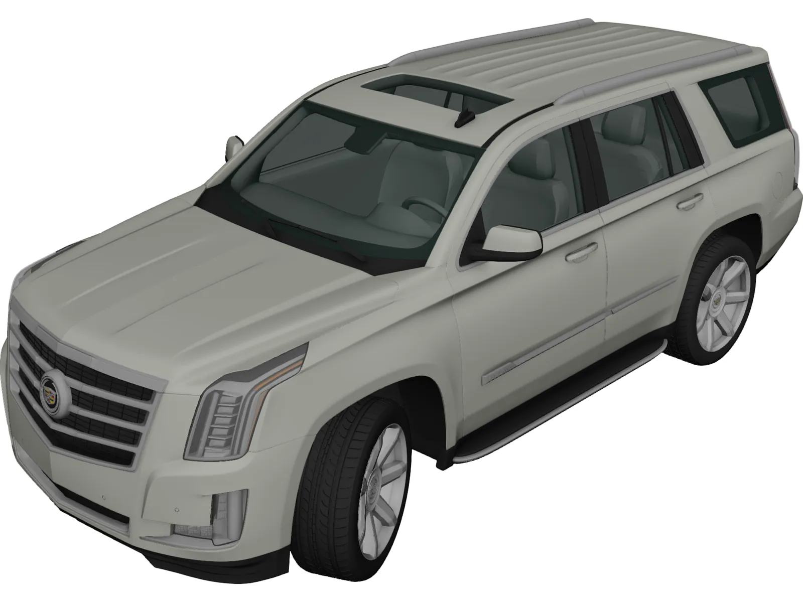 Cadillac Escalade ESV Platinum (2015) 3D Model main preview
