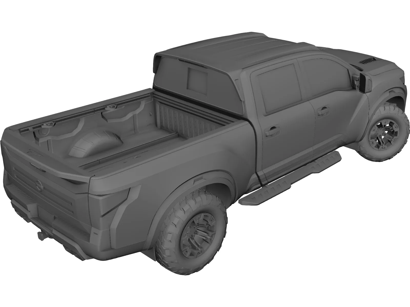 Nissan Titan (2017) 3D Model main preview