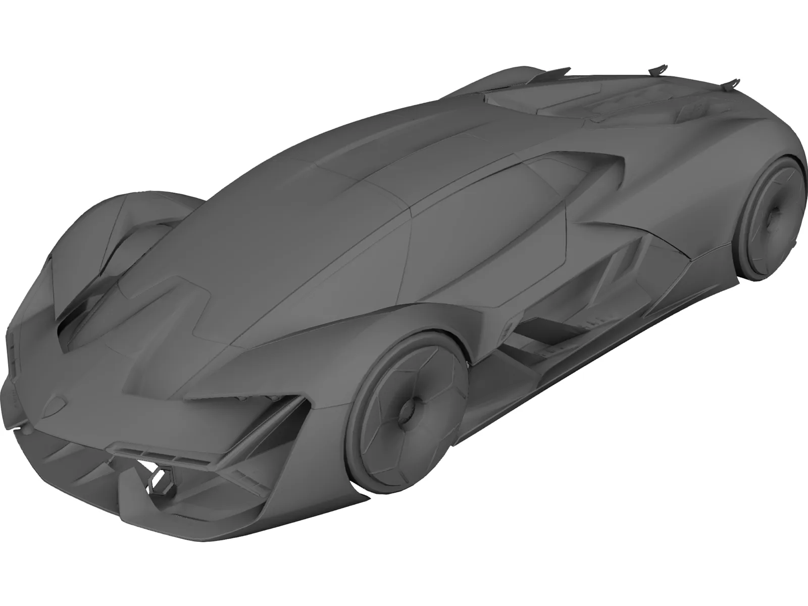 Lamborghini Terzo Millennio 3D Model main preview