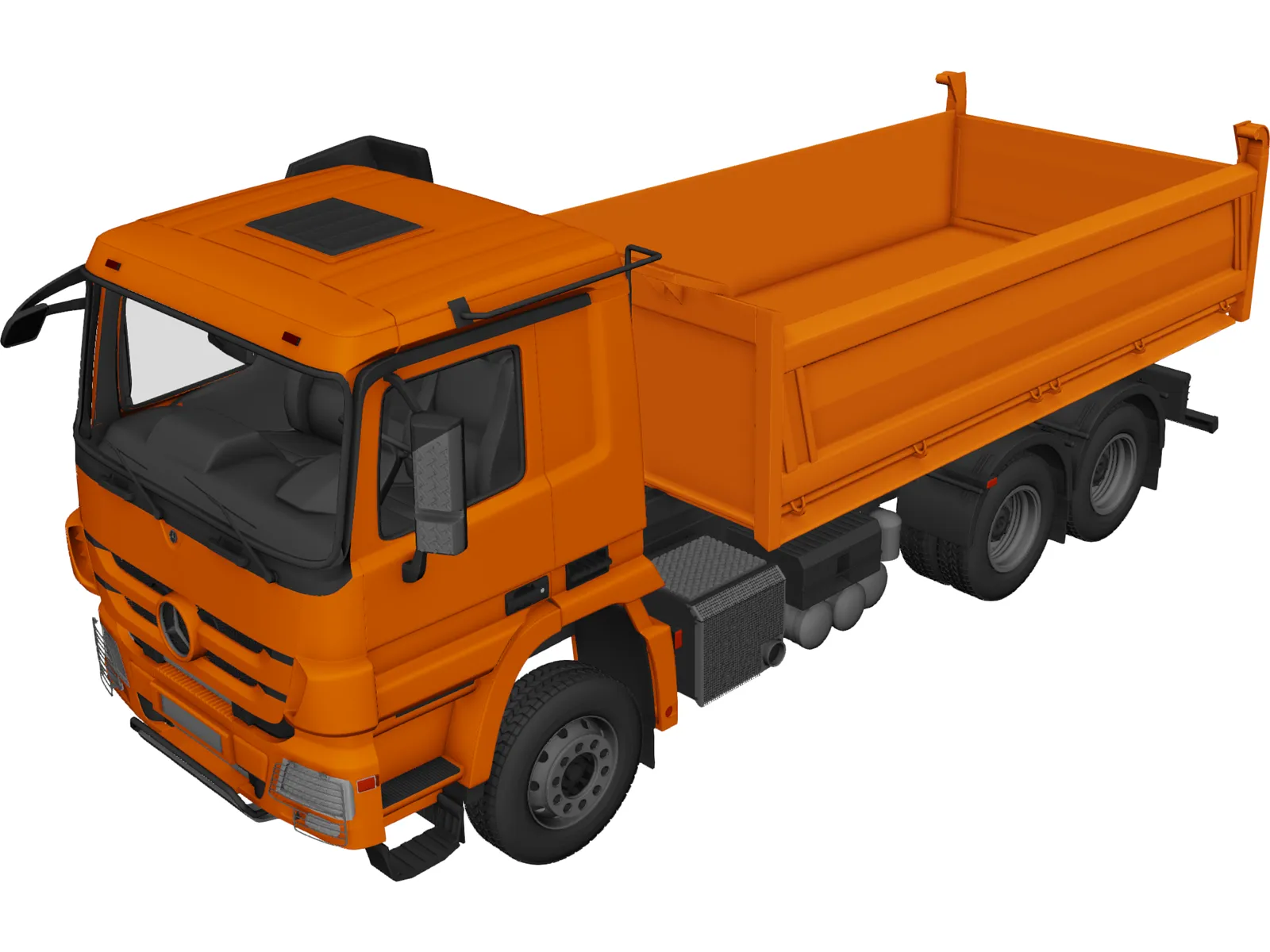 Mercedes-Benz Dump Truck 3D Model main preview