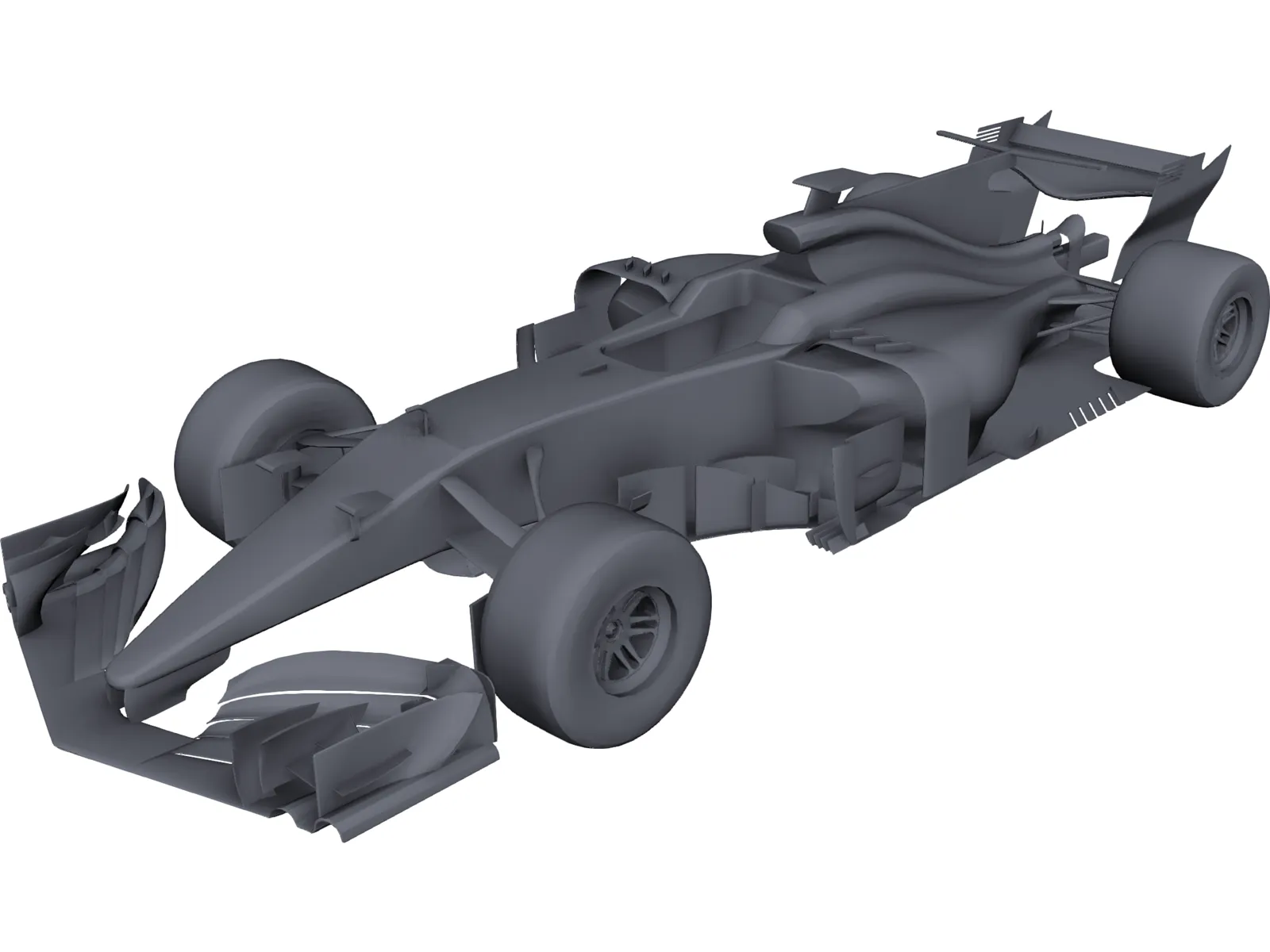 Formula 1 Car (2017) 3D Model main preview