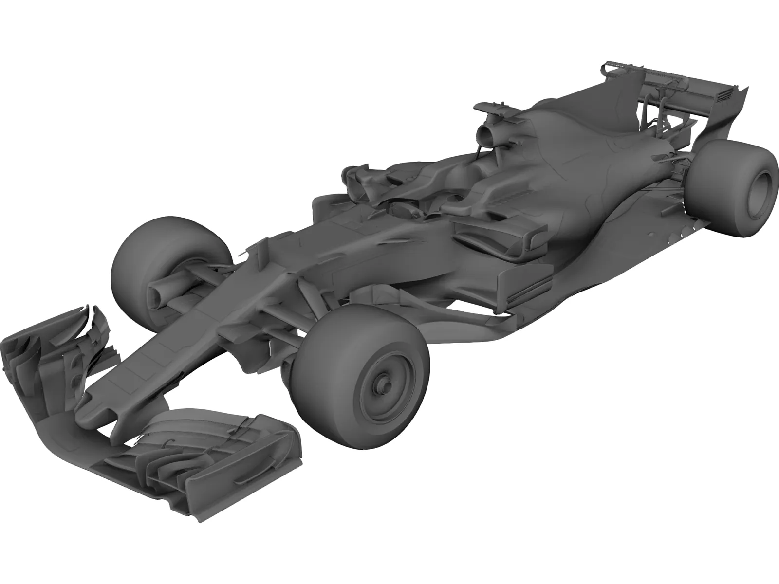 Ferrari SF70H F1 (2017) 3D Model main preview