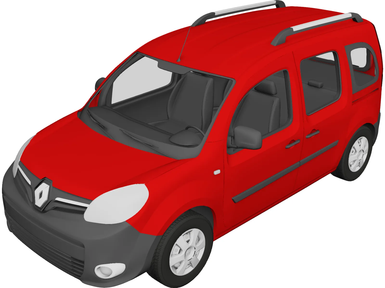 Renault Kangoo Passenger (2014) 3D Model main preview