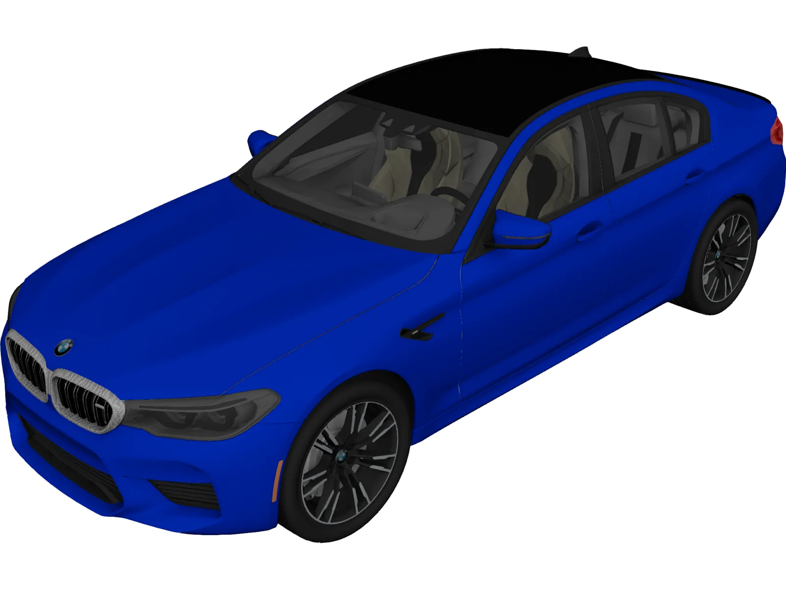 BMW M5 [F90] (2018) 3D Model main preview