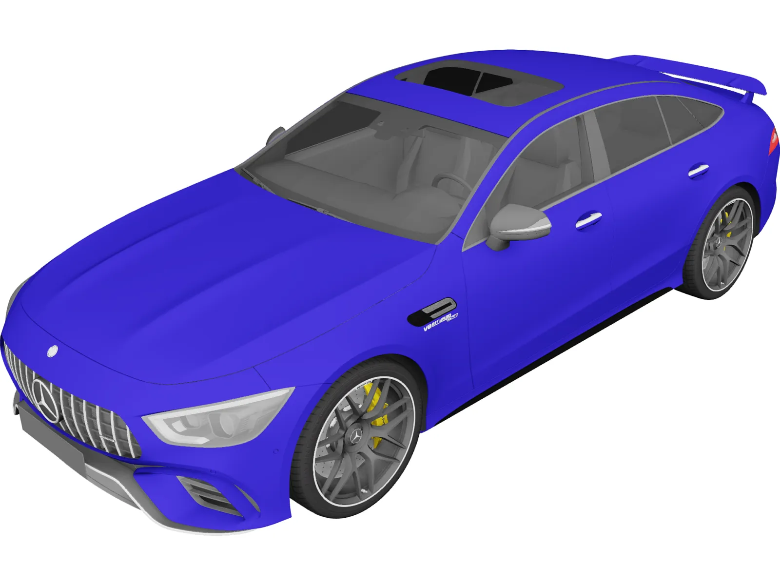 Mercedes-AMG GT 63 S 4MATIC+ 4-Door Coupe (2019) 3D Model main preview