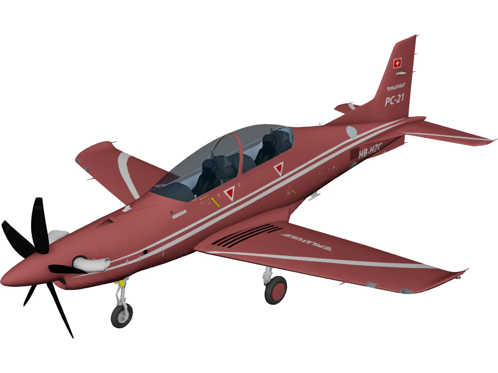 Pilatus PC-21 3D Model main preview