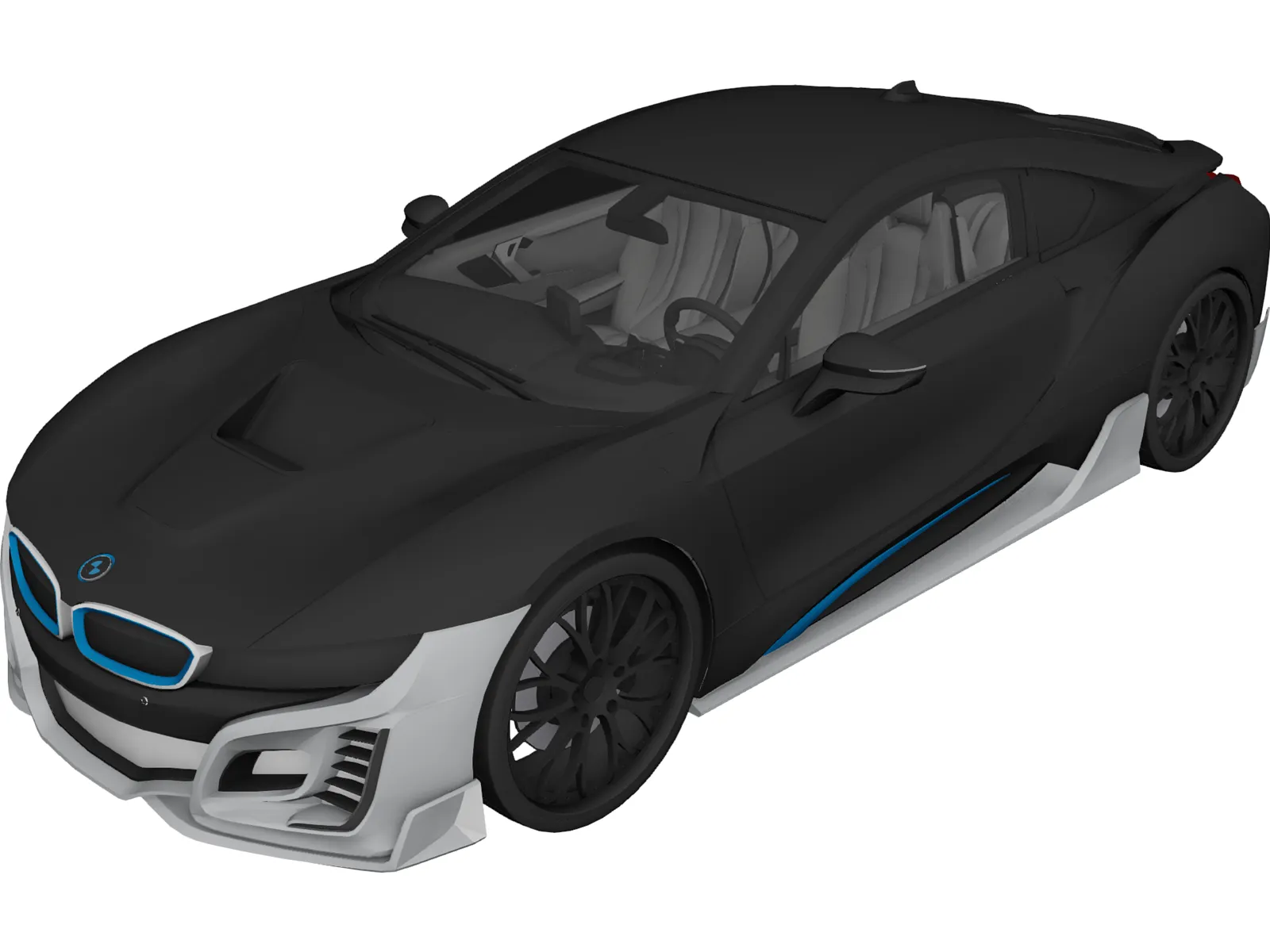 BMW i8 (2015) 3D Model main preview