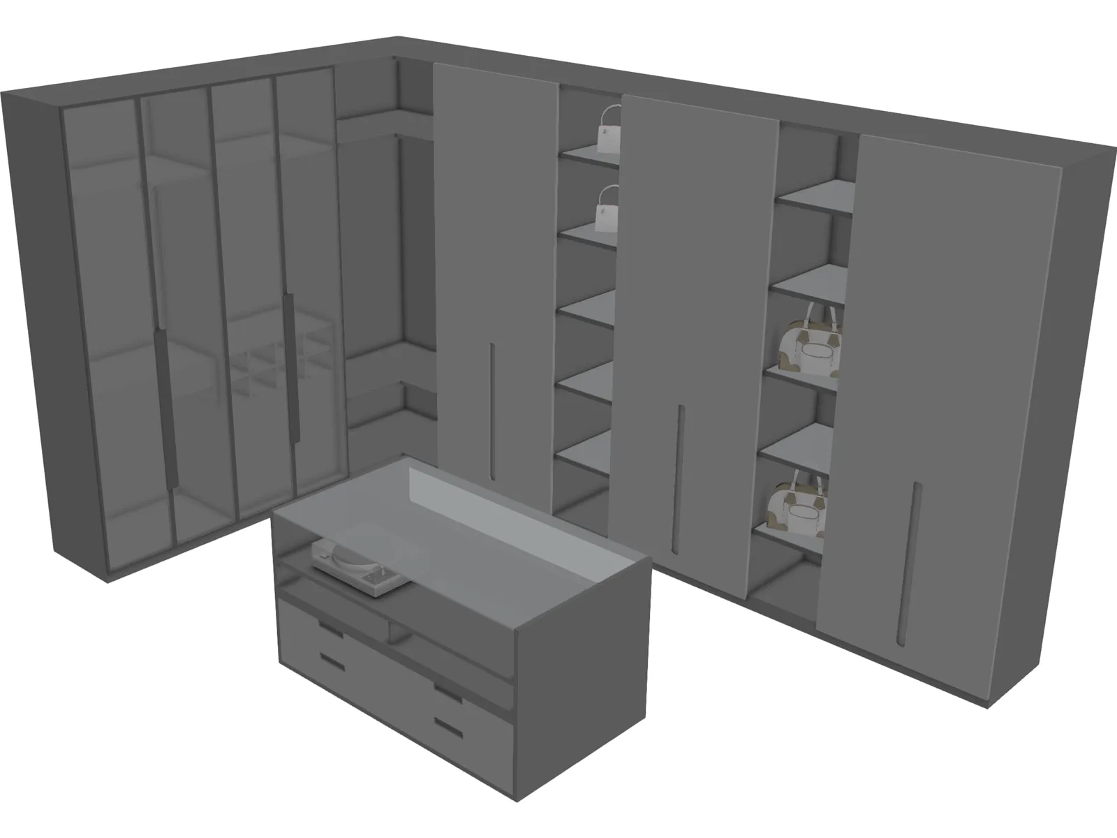Closet 3D Model main preview