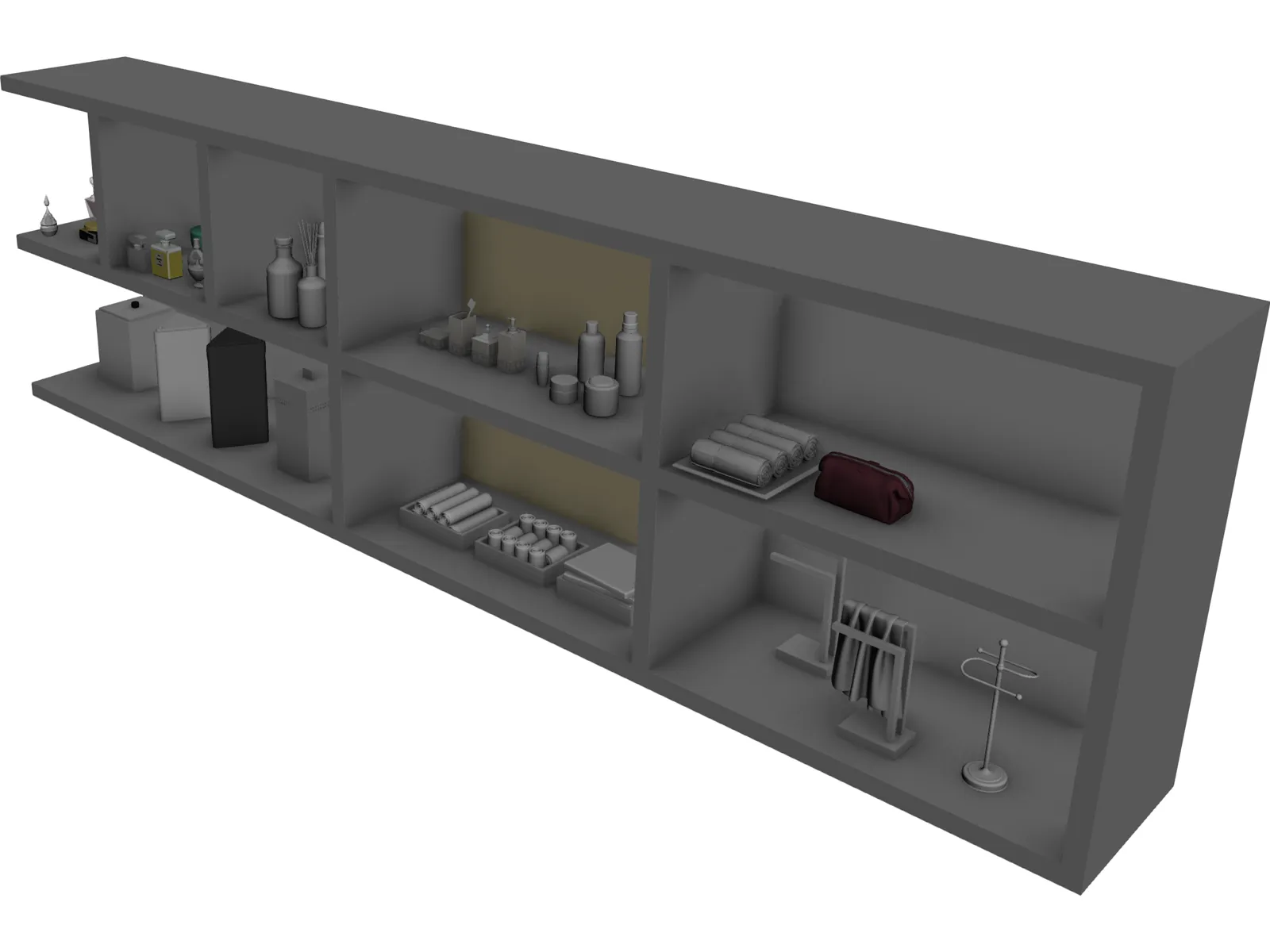Bathroom Cabinet 3D Model main preview